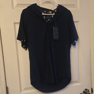 Denim & Flower Dark Blue Polo Shirt